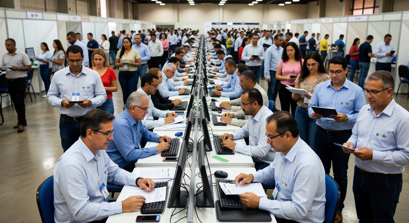Pessoa preocupada analisando contas e documentos financeiros sobre mesa, representando dívidas e necessidade de renegociação pelo Novo Desenrola Brasil
